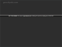 Tablet Screenshot of gencdiyaliz.com